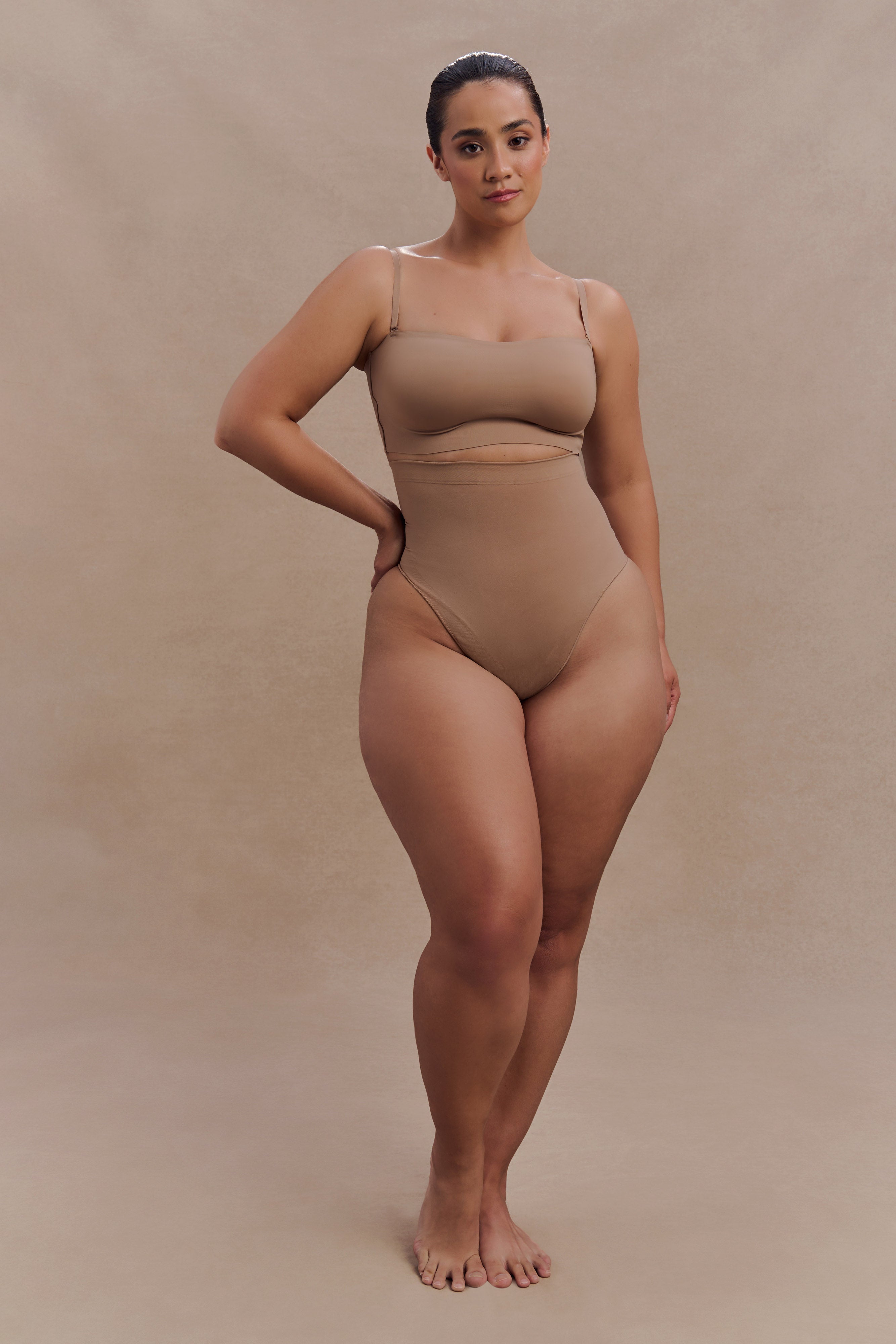 Joanna Strapless Shapewear Bra - Latte